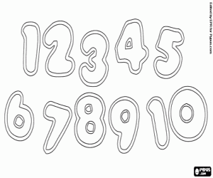 Dibuixos per pintar de Números , dibuixos per imprimir de Números ...